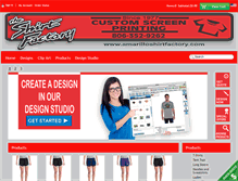Tablet Screenshot of amarilloshirtfactory.com